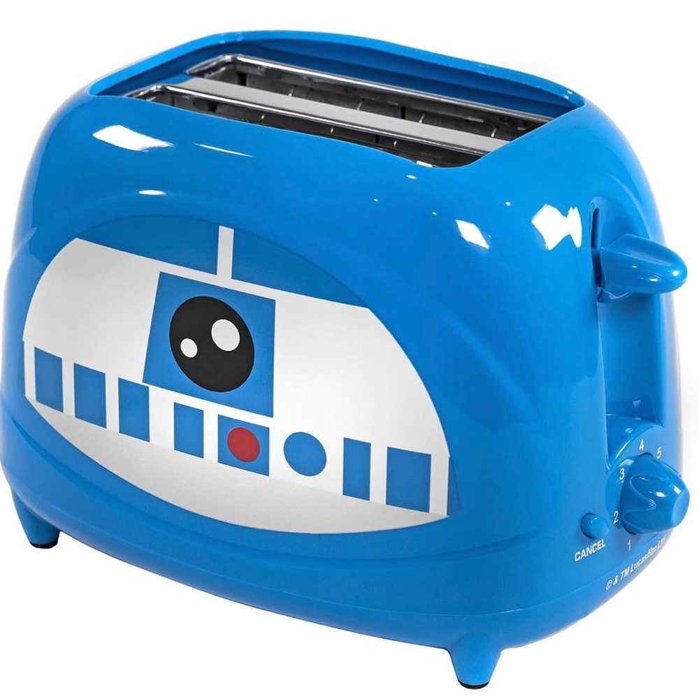 Star Wars Blue R2-D2 2-Slice Toaster NRFB Uncanny Brands Empire Collection New